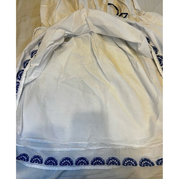 ModCloth White Dress with Blue Embroidery - 1X - Picture 12 of 12